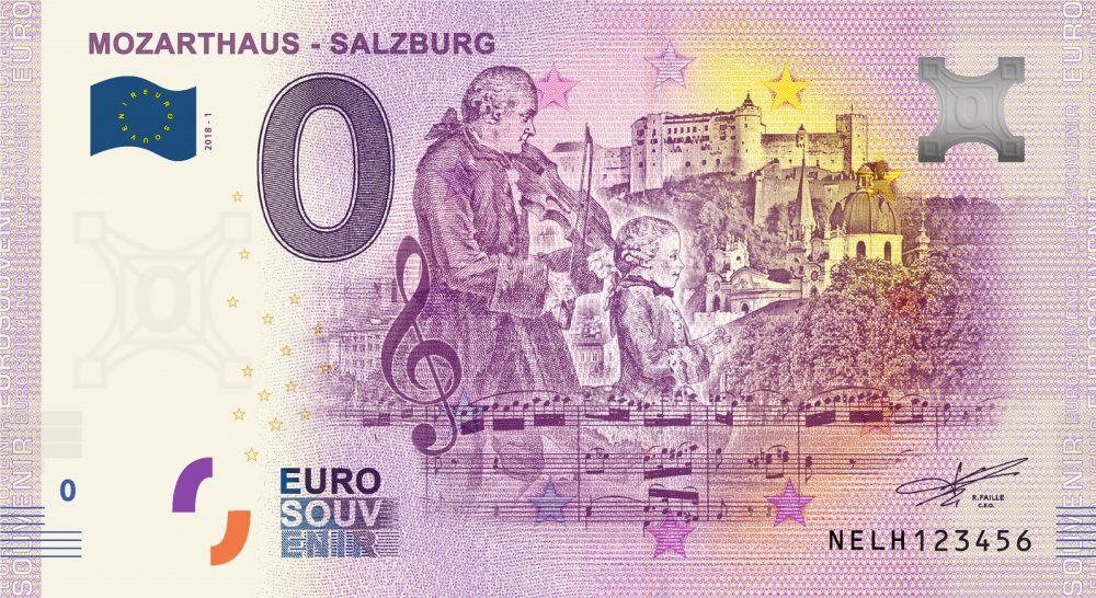 Mozart 0 Euro Banknote: Familie