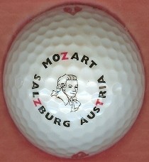 golf ball: W. A. Mozart