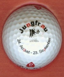 golf ball: sign of the zodiac -- Virgo