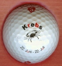 Golfball: Tierkreiszeichen -- Krebs