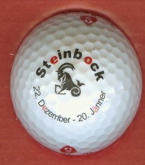 Golfball: Tierkreiszeichen -- Steinbock