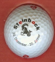 golf ball: sign of the zodiac -- Capricorn