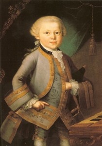 Postcard: W. A. Mozart in a Gala uniform