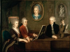 Poster: Familienbild der Mozarts