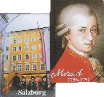 magnet: hologramm Mozart / birthplace