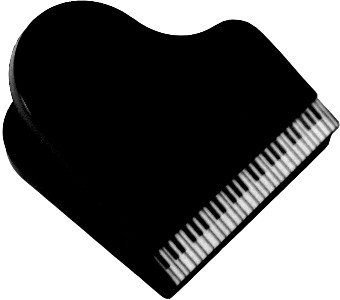 piano clip black