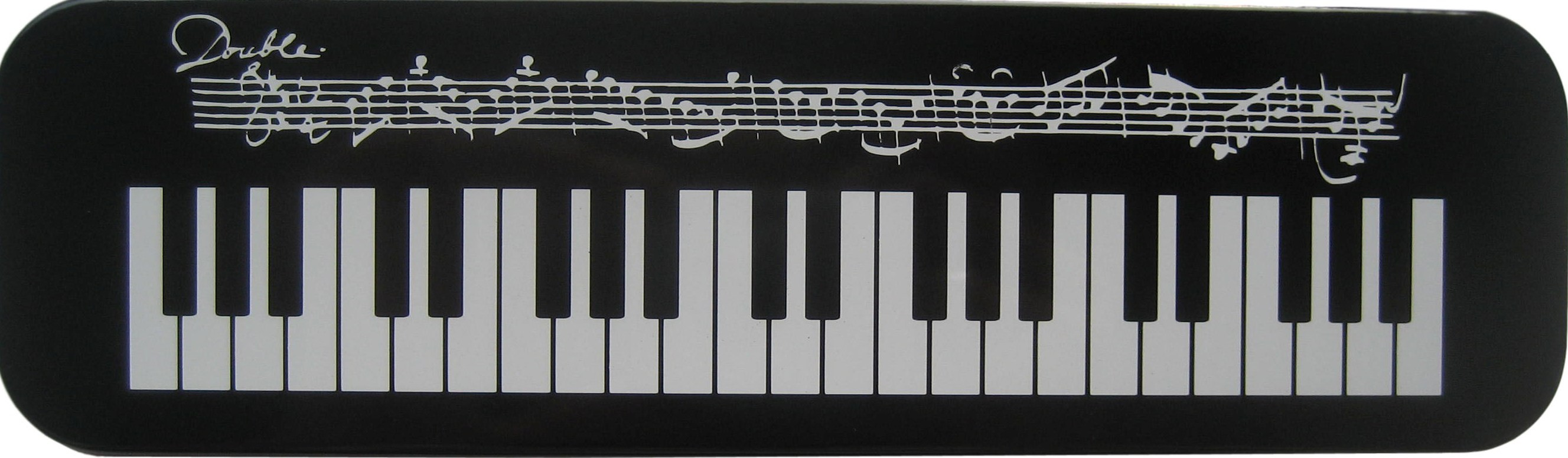 Pen Case: Piano Keys & Notes