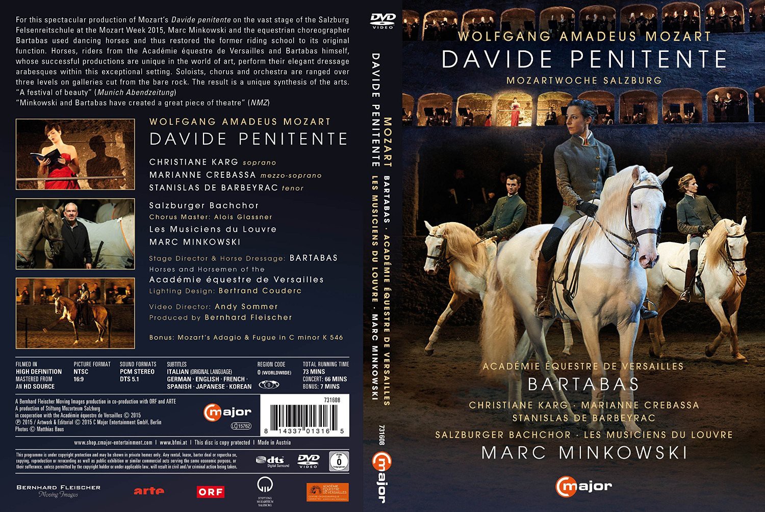 Davide Penitente Mozartwoche 2015  DVD