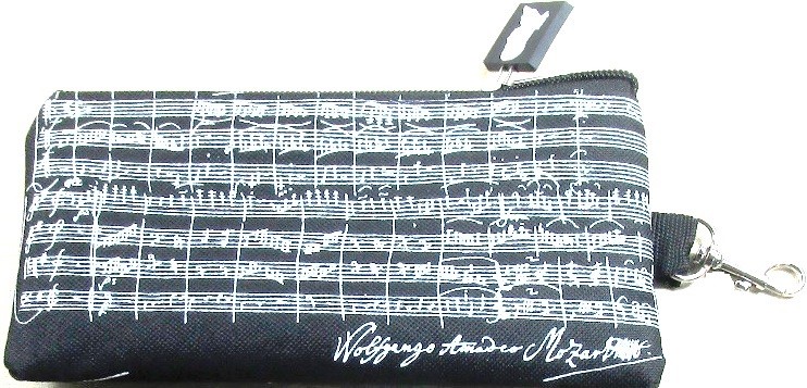 Pen case Mozart black / white