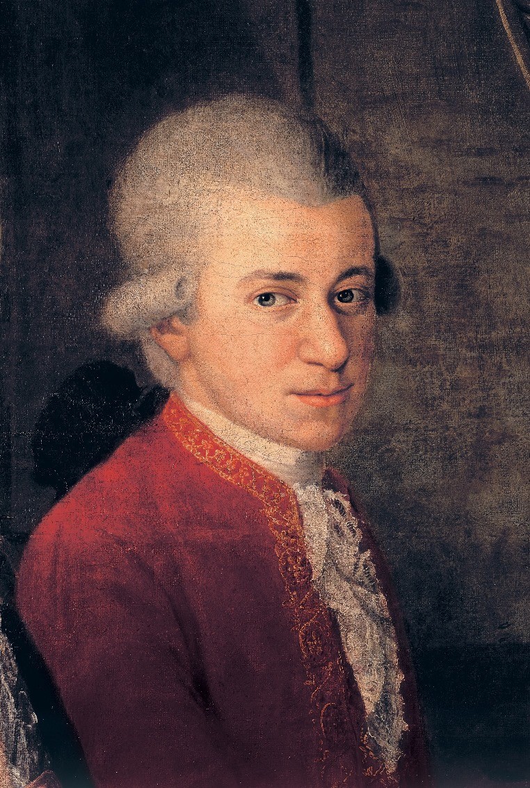 Brillenputztuch Mozart Portrait