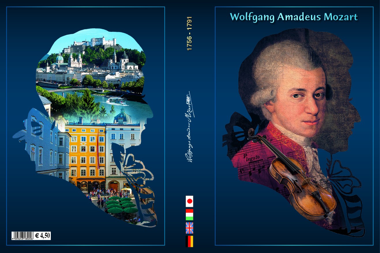 Series of Postcards: 12 Postcards showing Mozart