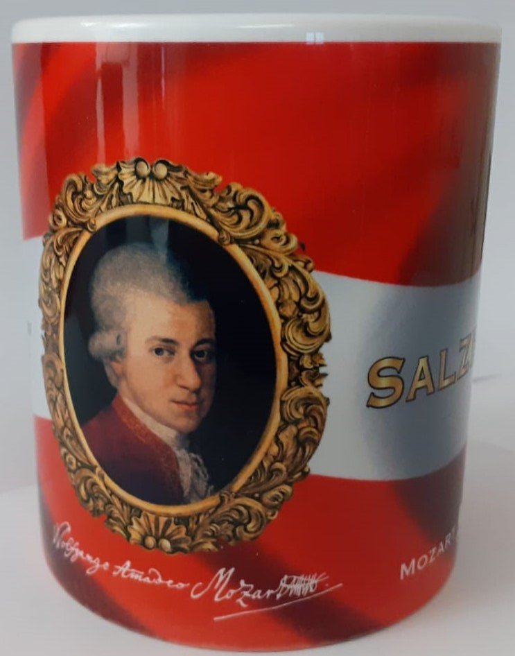 Cup: Mozart portrait